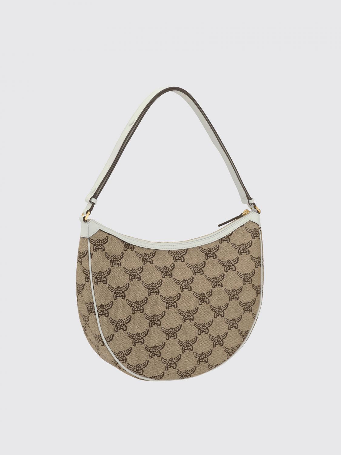 MCM BORSA A SPALLA: Borsa a spalla Ascending Moon Mcm, Beige - Img 2