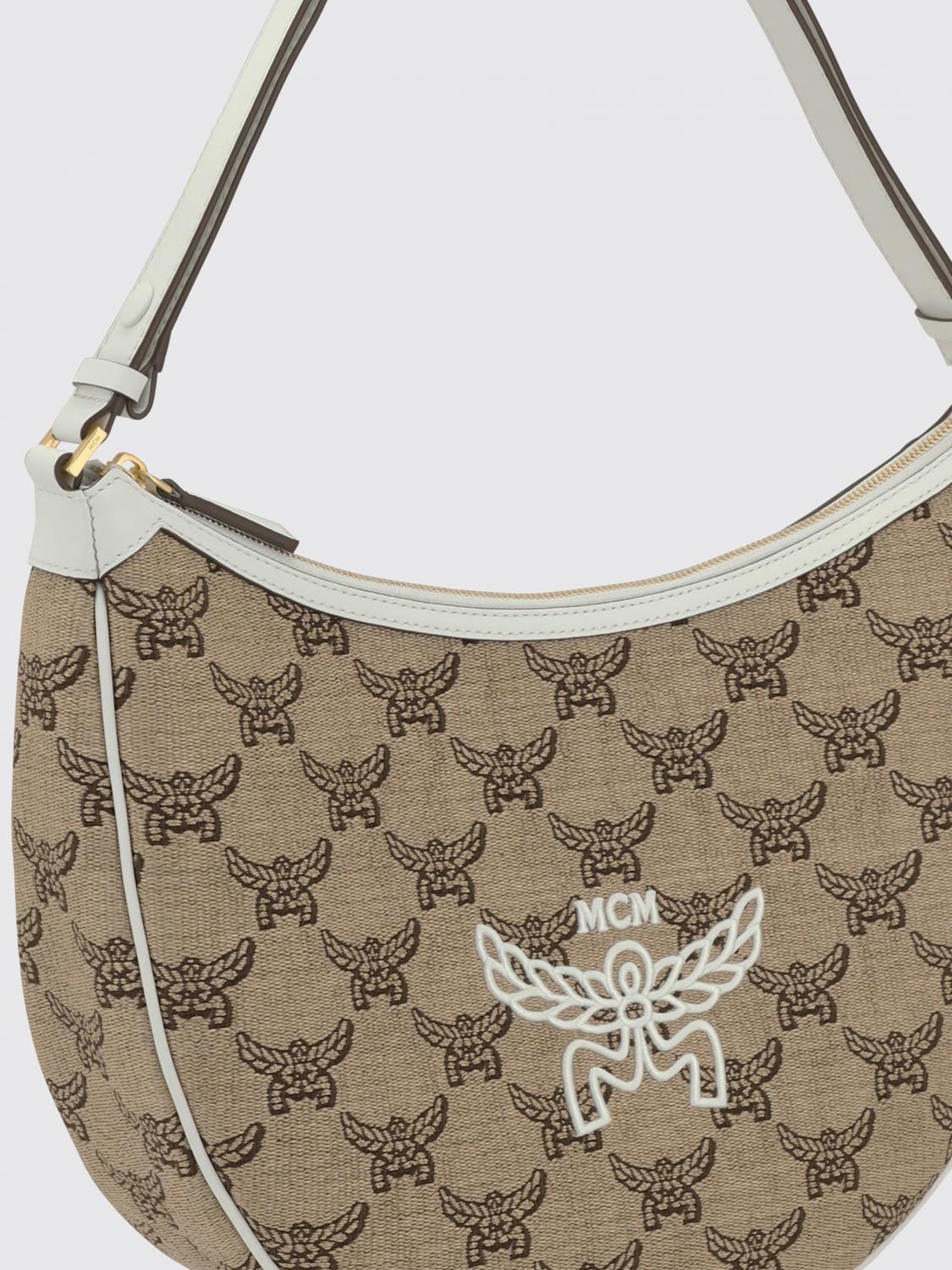 MCM BORSA A SPALLA: Borsa a spalla Ascending Moon Mcm, Beige - Img 3