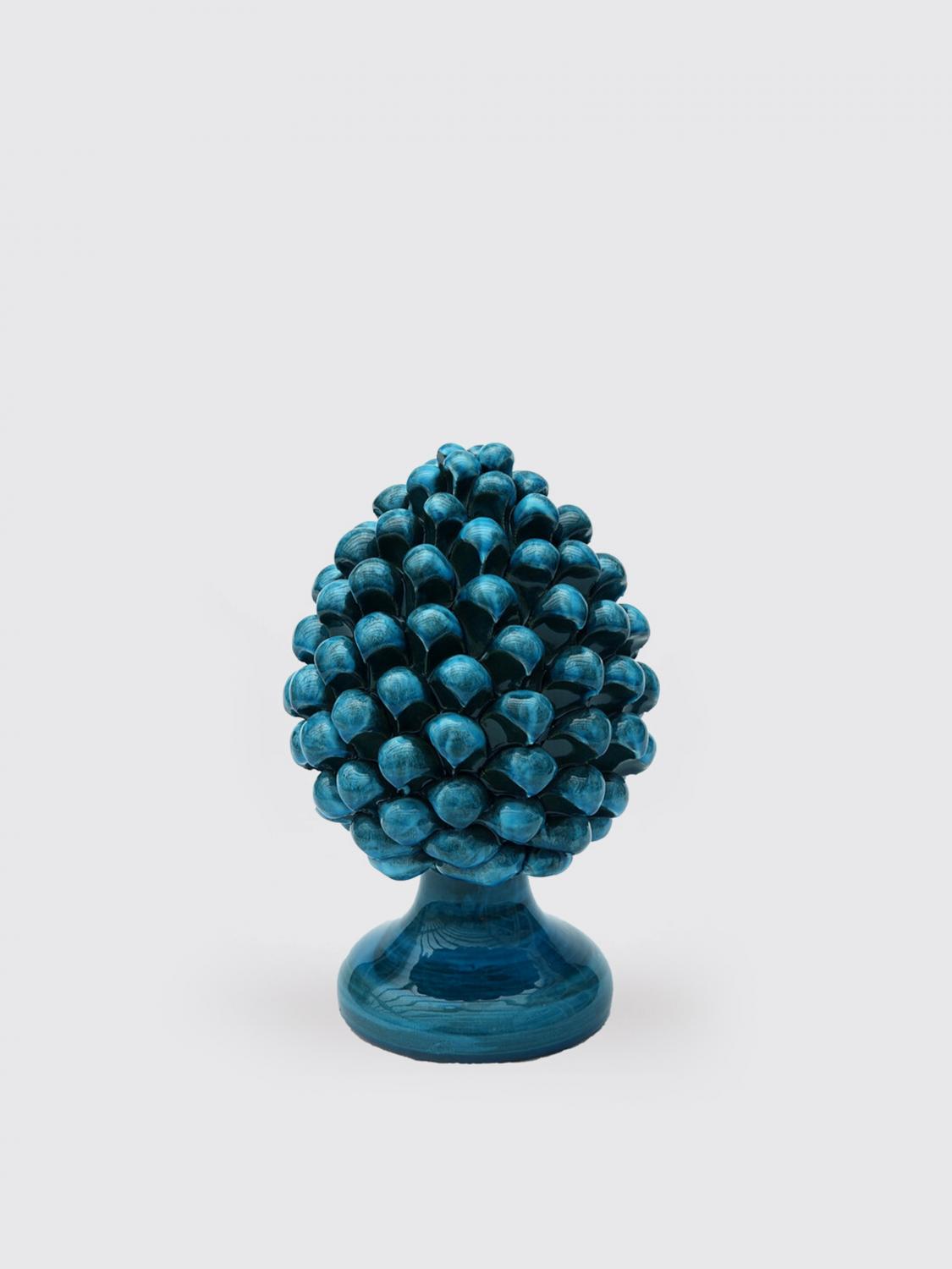 BARTES ACCESSORI DECORATIVI: Pigna Bartes in ceramica , Blue - Img 1
