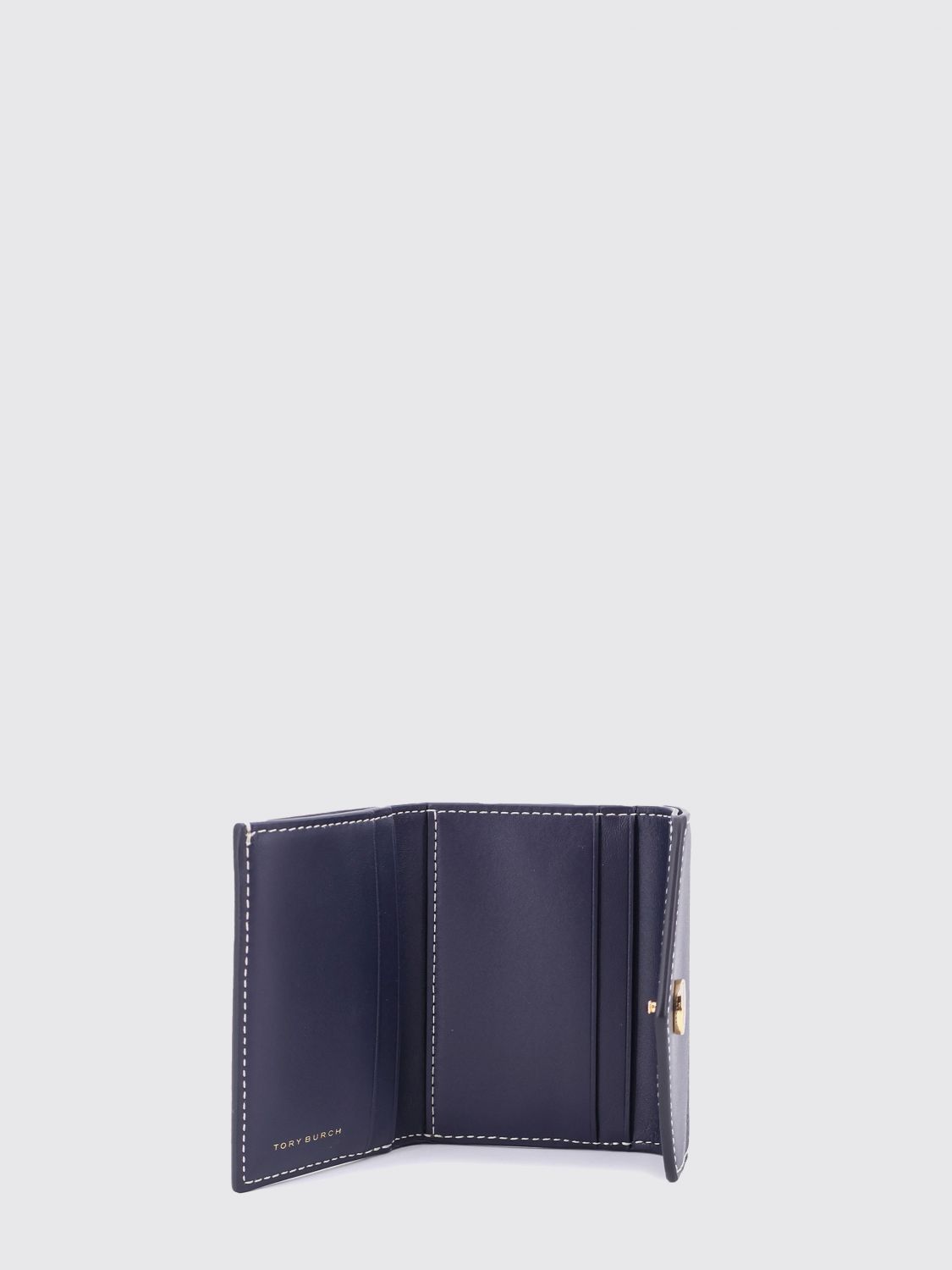 TORY BURCH WALLET: Wallet woman Tory Burch, Gnawed Blue - Img 2
