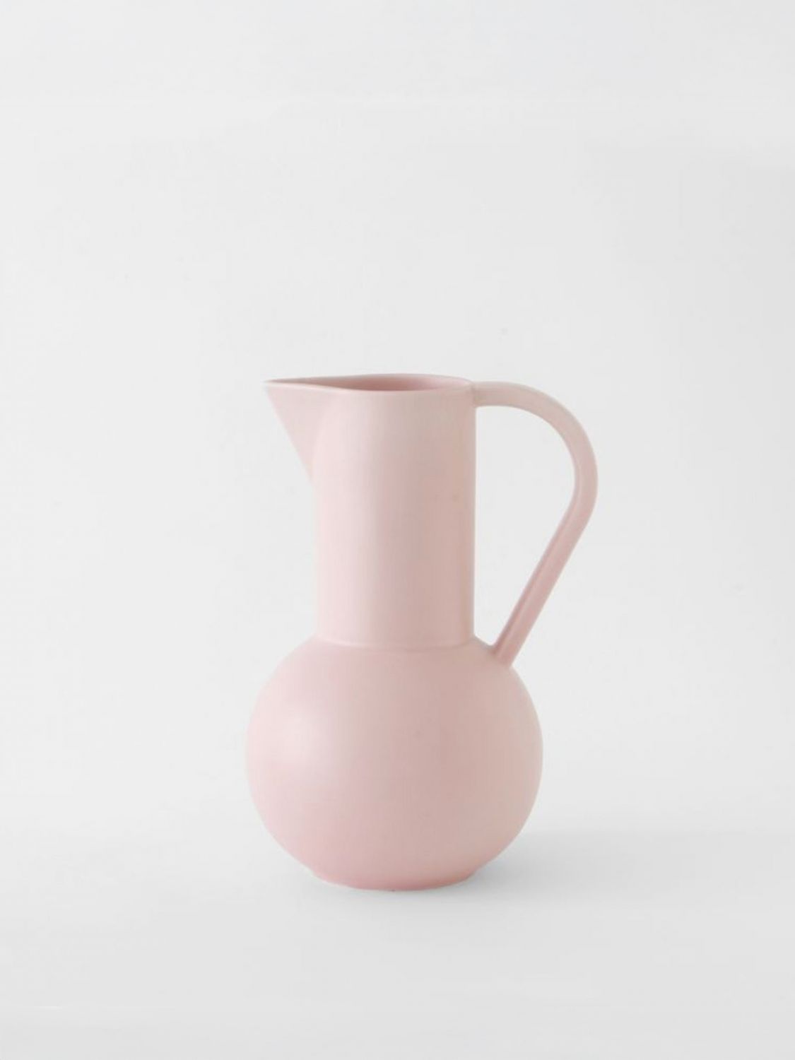 RAAWII BOTTIGLIE E CARAFFE: Brocca Strøm media Raawii in ceramica , Cipria - Img 1
