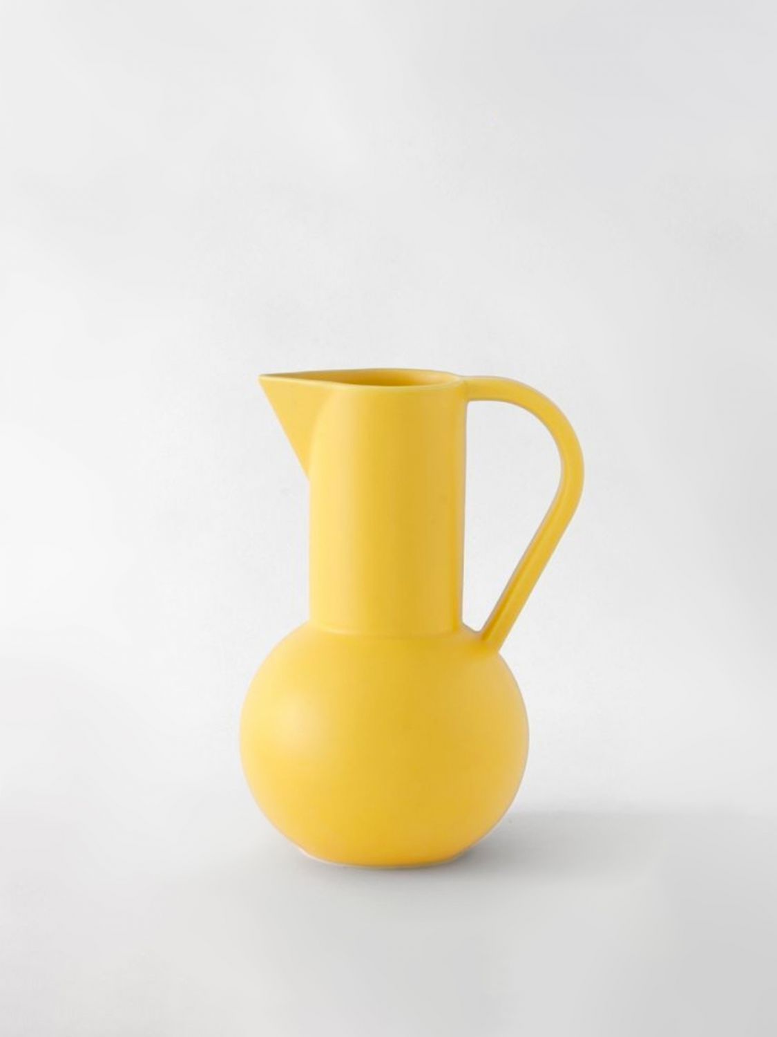 RAAWII BOTTIGLIE E CARAFFE: Brocca Strøm media Raawii in ceramica , Giallo - Img 1