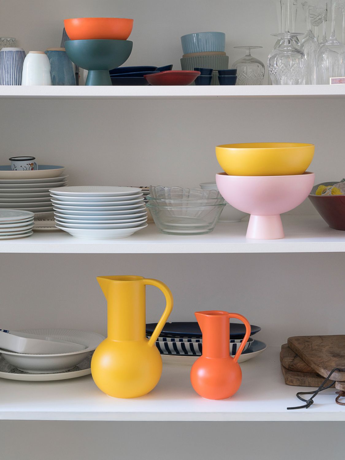 RAAWII BOTTIGLIE E CARAFFE: Brocca Strøm media Raawii in ceramica , Giallo - Img 3
