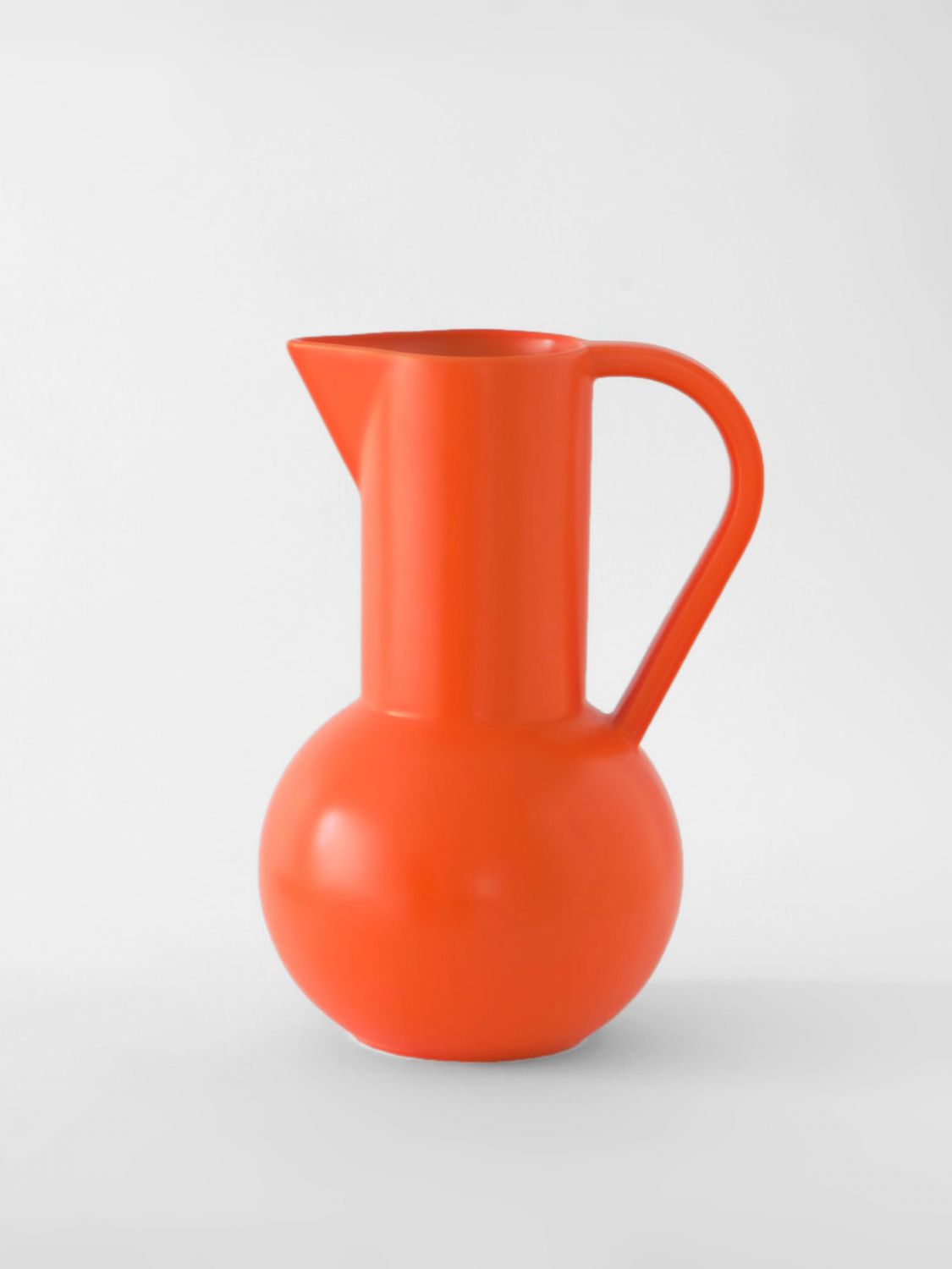 RAAWII BOTTIGLIE E CARAFFE: Brocca Strøm grande Raawii in ceramica , Rosso - Img 1