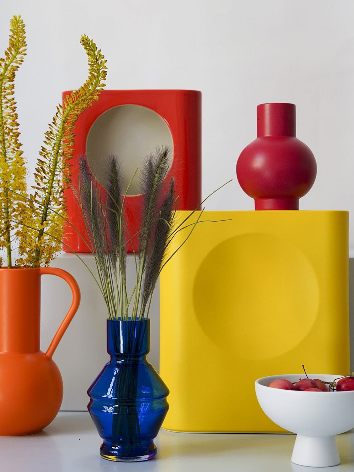 RAAWII VASI: Vaso Strøm medio Raawii in ceramica , Bianco - Img 3