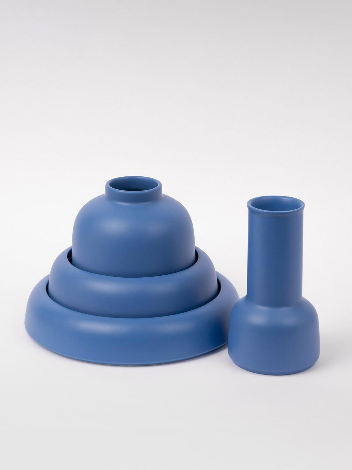 RAAWII CONTENITORI E CESTE: Centrotavola Omar piccolo Raawii in ceramica , Blue - Img 4