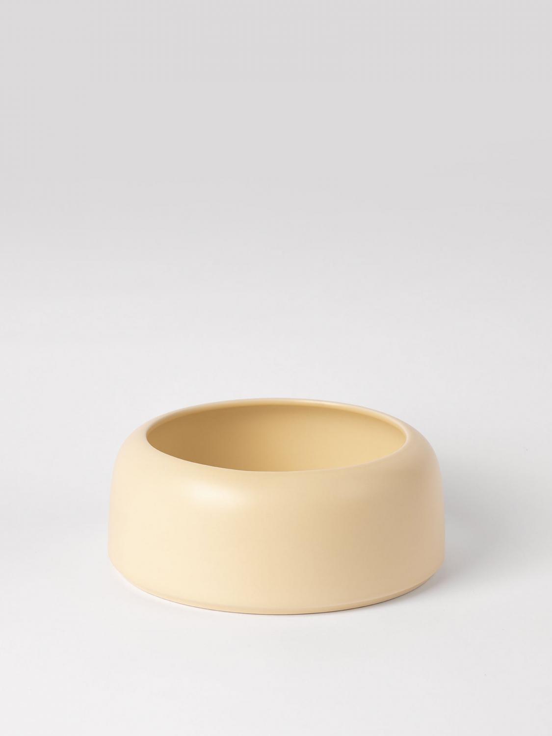 RAAWII CONTENITORI E CESTE: Centrotavola Omar piccolo Raawii in ceramica , Giallo - Img 1