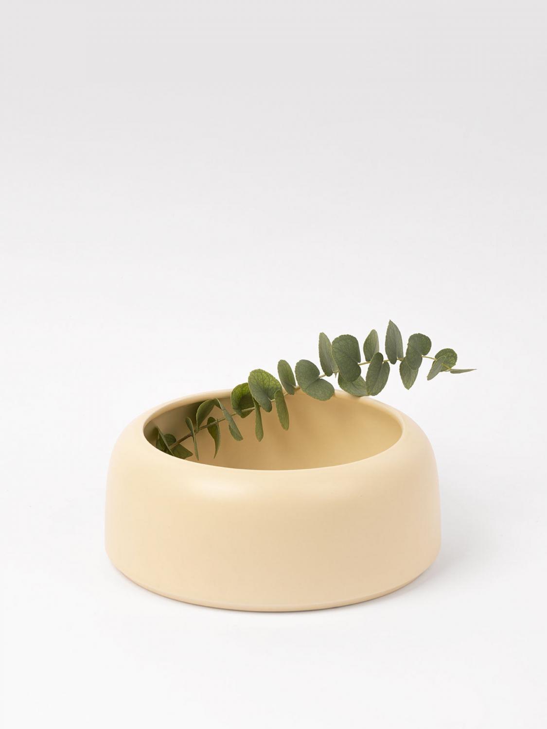 RAAWII CONTENITORI E CESTE: Centrotavola Omar piccolo Raawii in ceramica , Giallo - Img 3