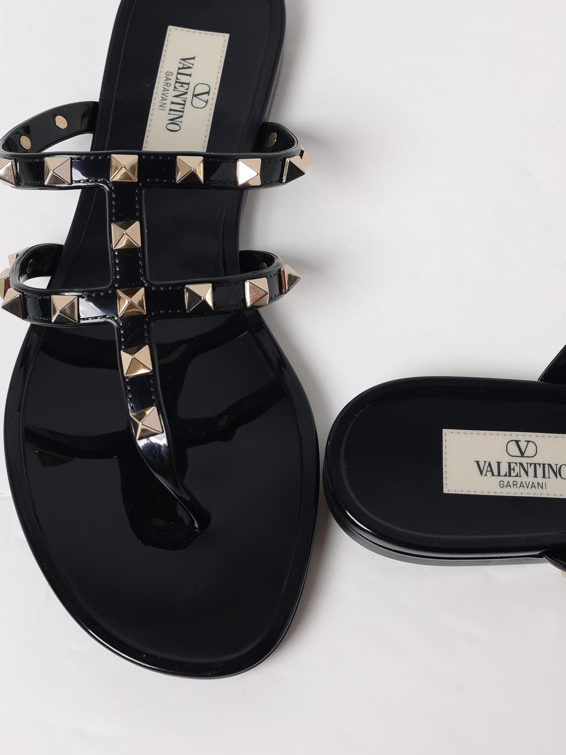 シューズ・サンダルその他 VALENTINO Woman Flat sandals Black 7W2S0T84PVS 0NO VALENTINO GARAVANI: Flat sandals woman - Black | Valentino