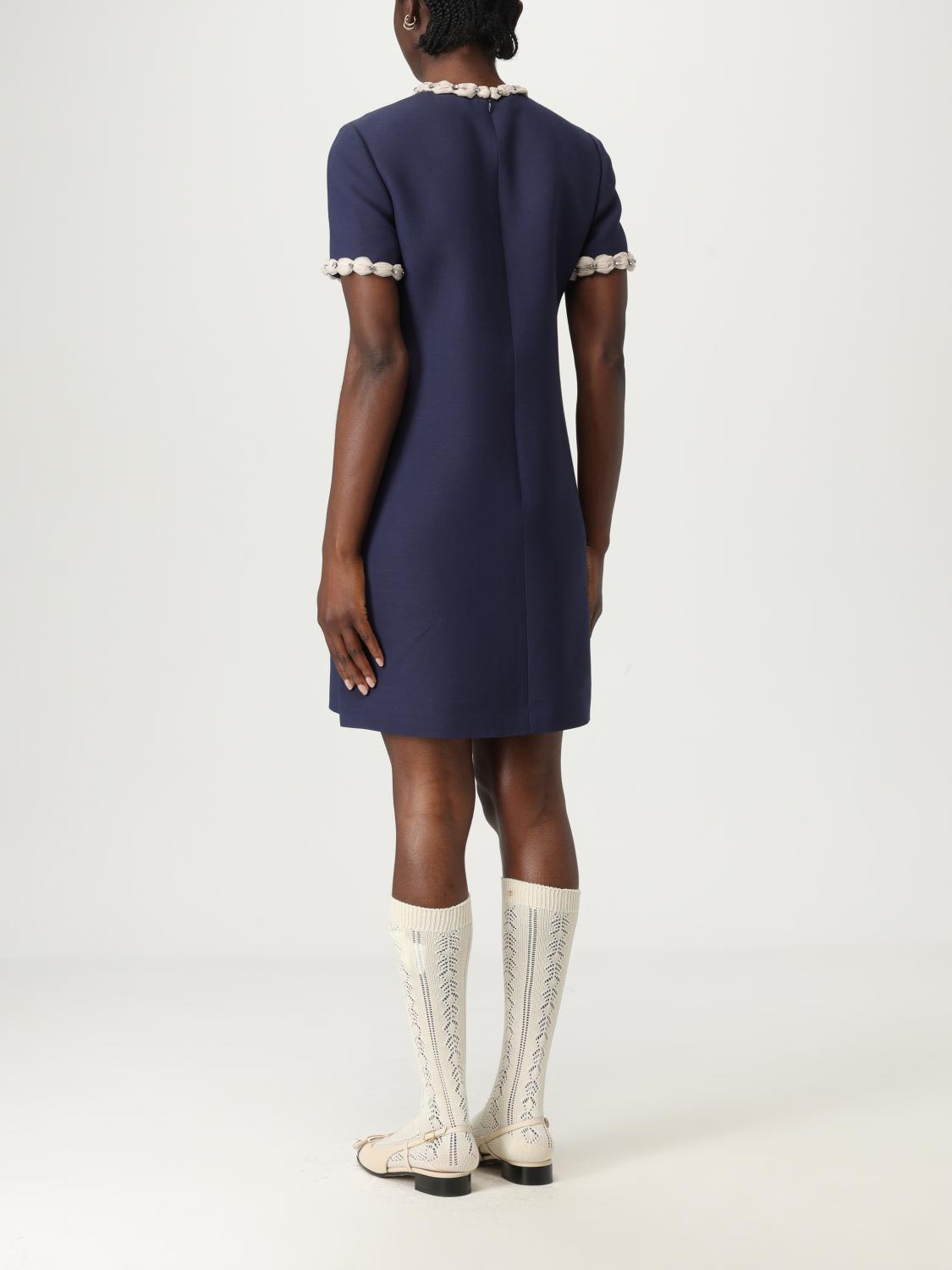 【関税&送料込み】Valentino Garavani Indigo Dress With Mac VALENTINO: Dress woman - Indigo | Valentino dress