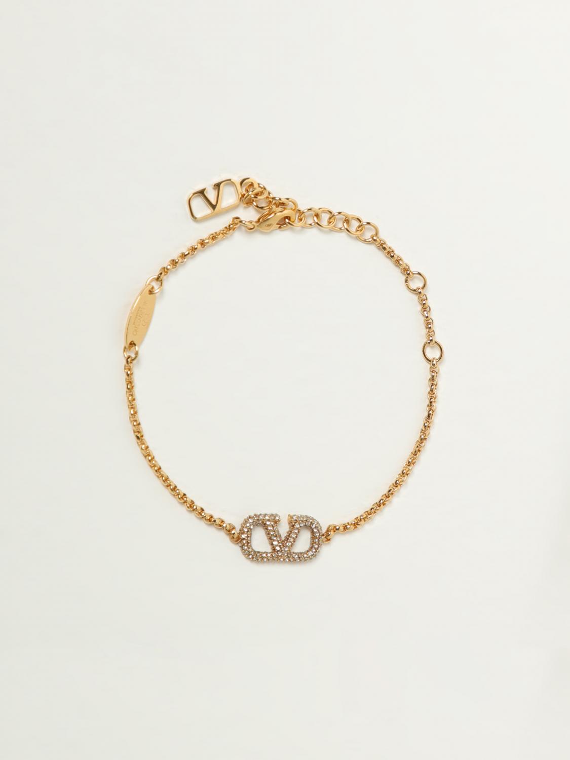 【Valentino】BRACELET VLOGO SIGNATURE STRASS◆7W2J0F84YCW VALENTINO GARAVANI: Jewel woman - Gold | Valentino Garavani