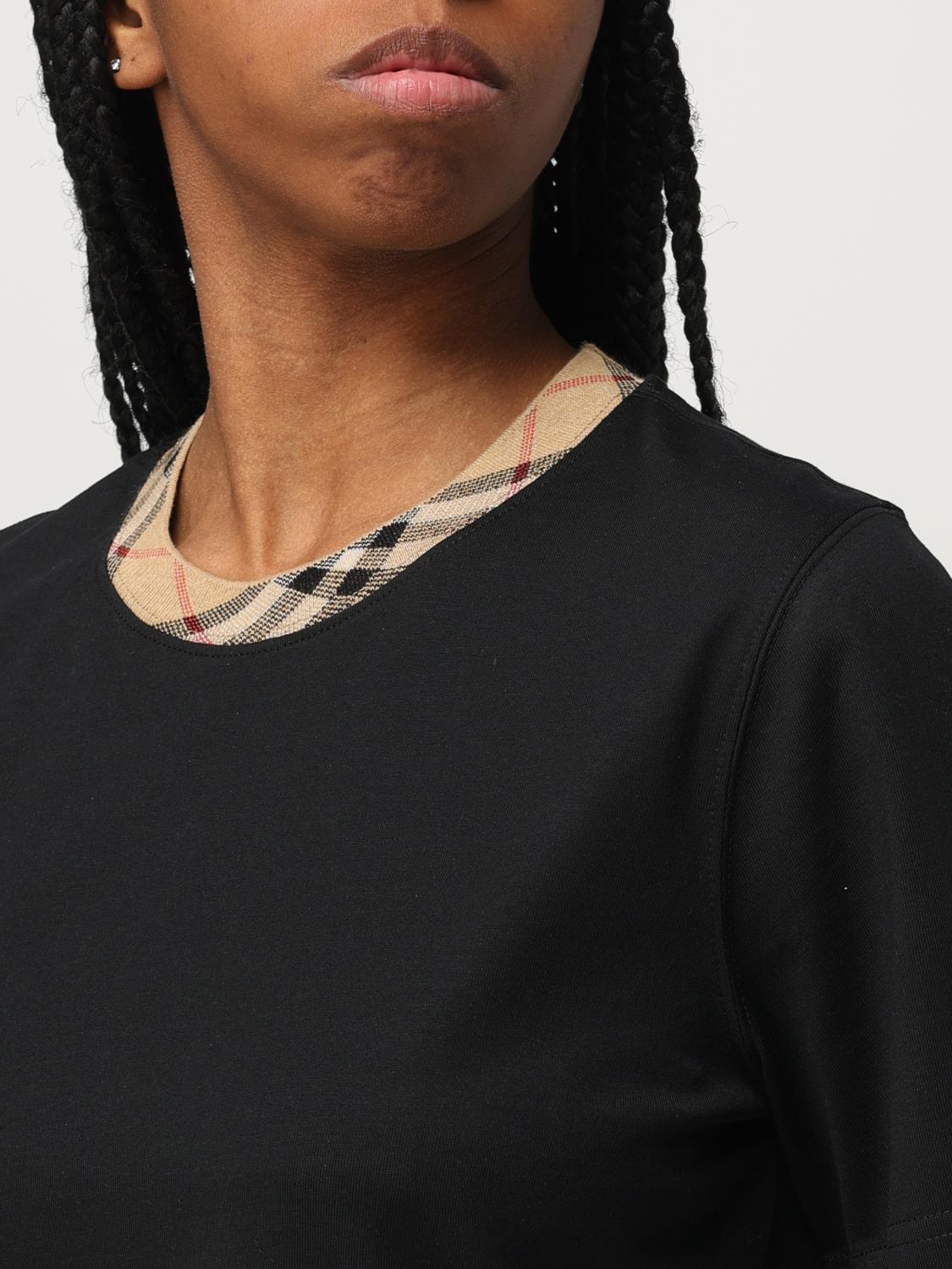 Tシャツ・カットソー BURBERRY Woman T-Shirt Black 8110271 BURBERRY: T-shirt woman - Black | Burberry t-shirt 8110271