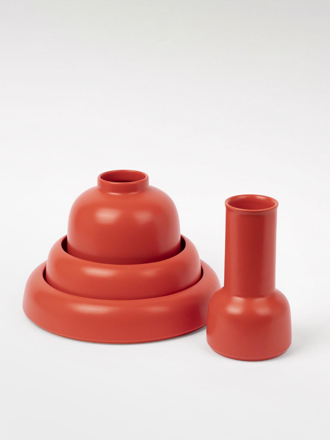 RAAWII BOTTIGLIE E CARAFFE: Caraffa Omar Raawii in ceramica, Rosso - Img 3