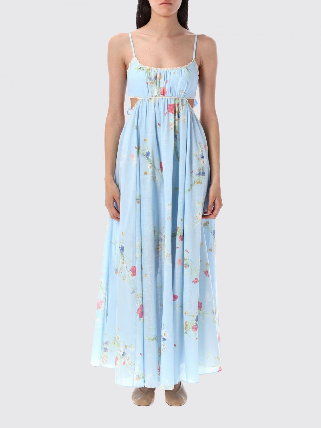 ワンピース ZIMMERMANN Woman Dress Blue 4542DSS252 BLUBQFLO ZIMMERMANN: Dress woman - Blue | Zimmermann dress 4542DSS252