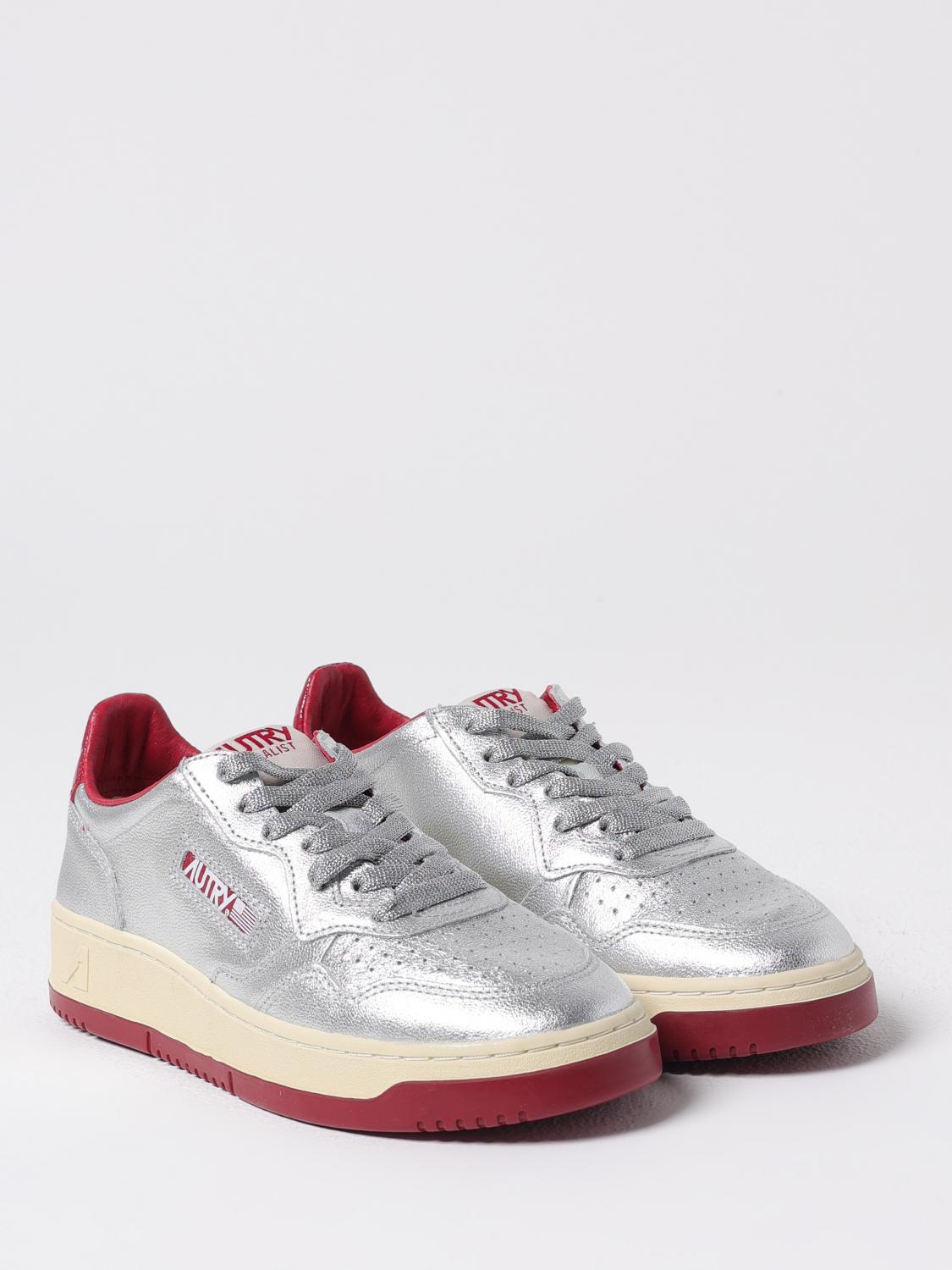 スニーカー AUTRY Woman Sneakers Silver AULW PA03 SNEAKERS-MEDALIST-LOW-IN-PELLE