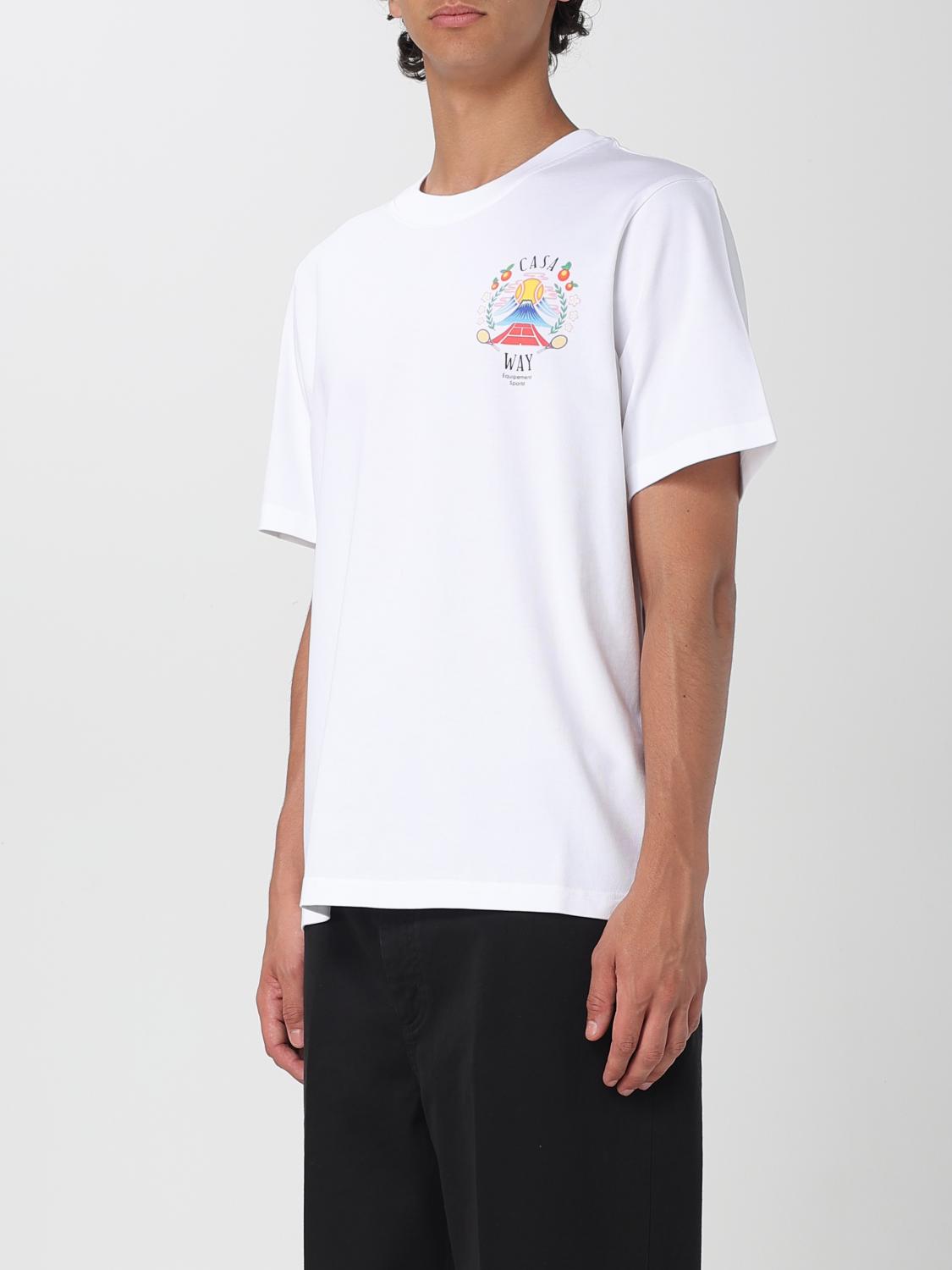 Tシャツ・カットソー CASABLANCA Men T-shirt White MPF25JTS001 08 Casa Way Mountain T-Shirt | Casablanca Paris