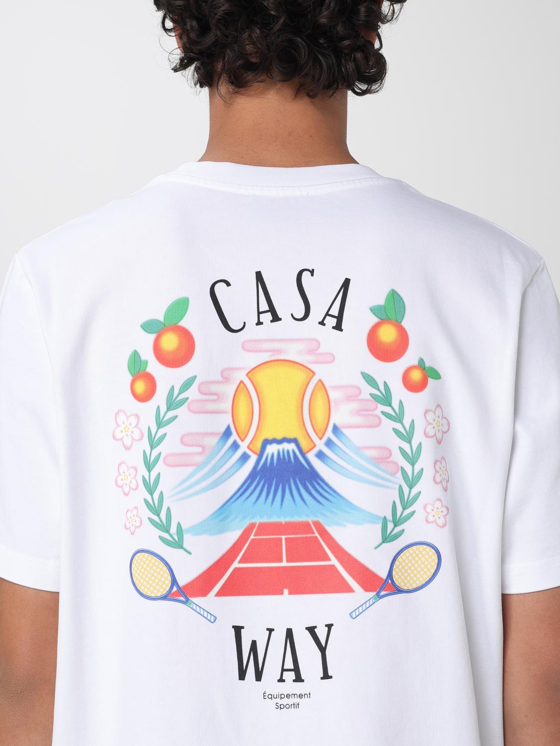 Tシャツ・カットソー CASABLANCA Men T-shirt White MPF25JTS001 03 Casablanca Nature's Teacher Printed Tee - White – Kith