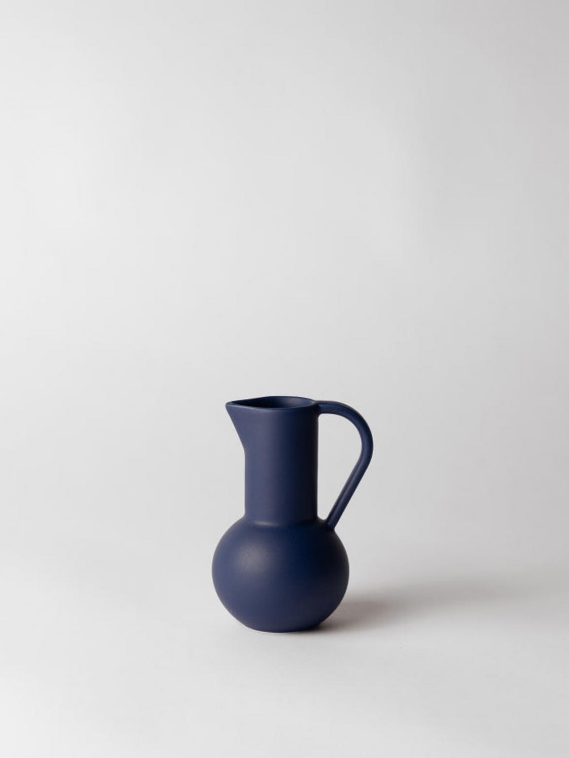 RAAWII BOTTIGLIE E CARAFFE: Brocca Strøm Raawii in ceramica , Blue - Img 1