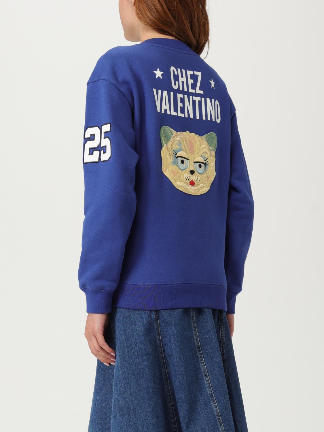 VALENTINO: Sweatshirt woman - Blue | Valentino sweatshirt