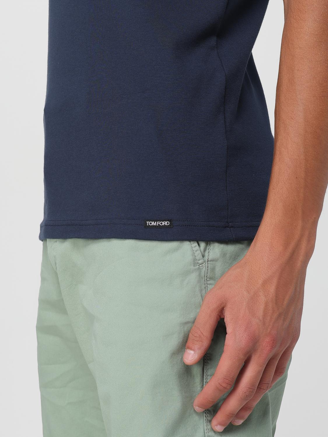 TOM FORD T-SHIRT: Underwear men Tom Ford, Blue - Img 5