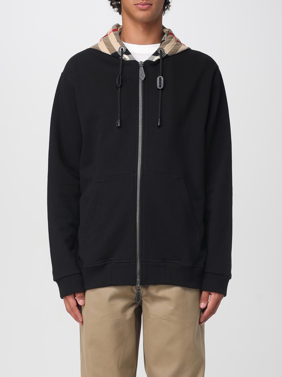 BURBERRY SWEATSHIRT: Jacket men Burberry, Black - Img 1