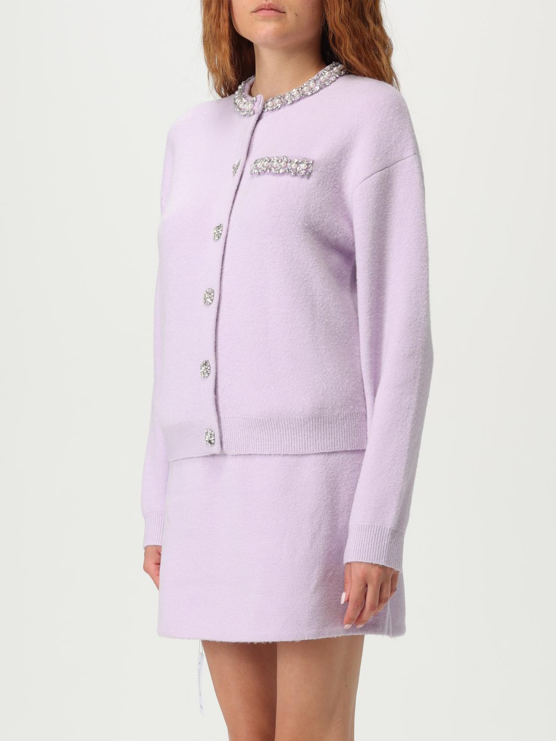 スカート SELF-PORTRAIT Woman Skirt Lilac PF25085SKL LILAC Lilac Taffeta Skort – self-portrait-US