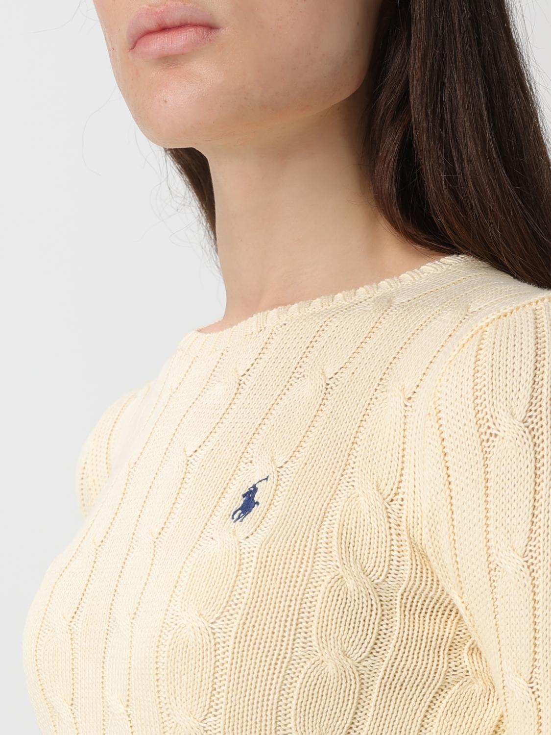 POLO RALPH LAUREN PULLOVER: Pullover damen Polo Ralph Lauren, Beige - Img 3