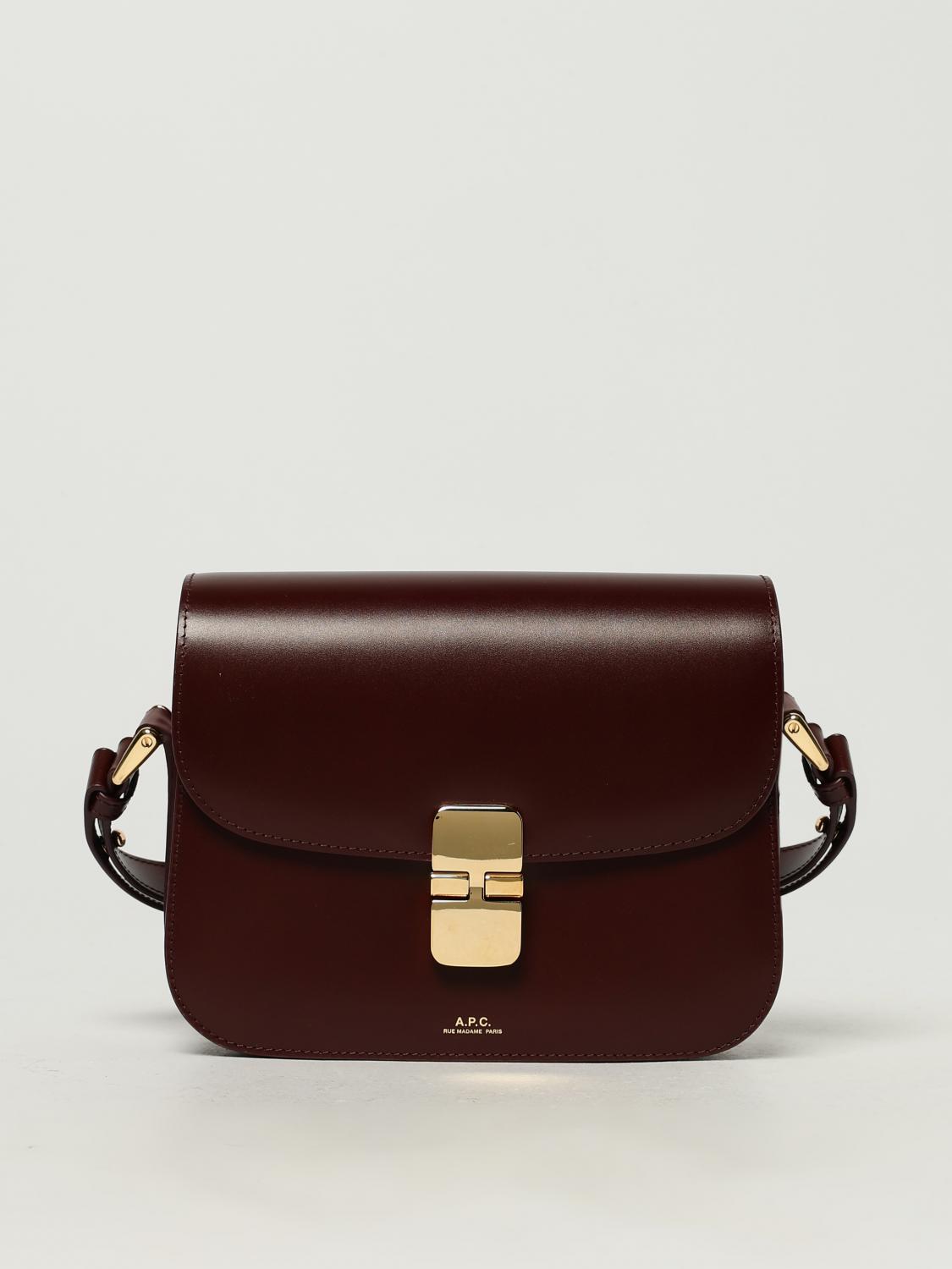 ショルダーバッグ・ポシェット A.P.C. Woman Crossbody bags Burgundy PXBMWF61413 GAE A.P.C.: Shoulder bag woman - Burgundy | A.P.C. shoulder bag