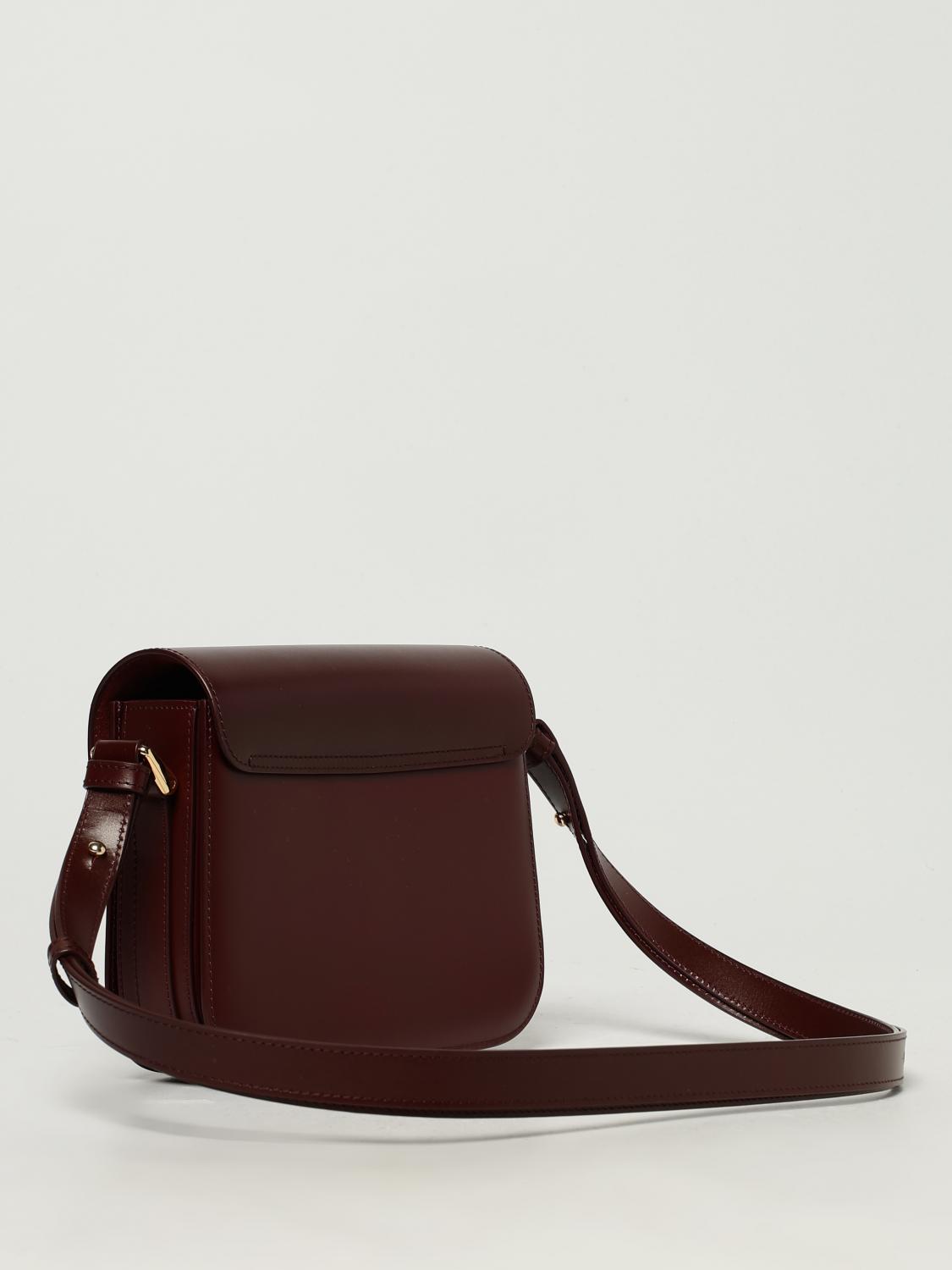 ショルダーバッグ・ポシェット A.P.C. Woman Crossbody bags Burgundy PXBMWF61413 GAE Small Grace bag | Smooth leather | A.P.C. Accessories