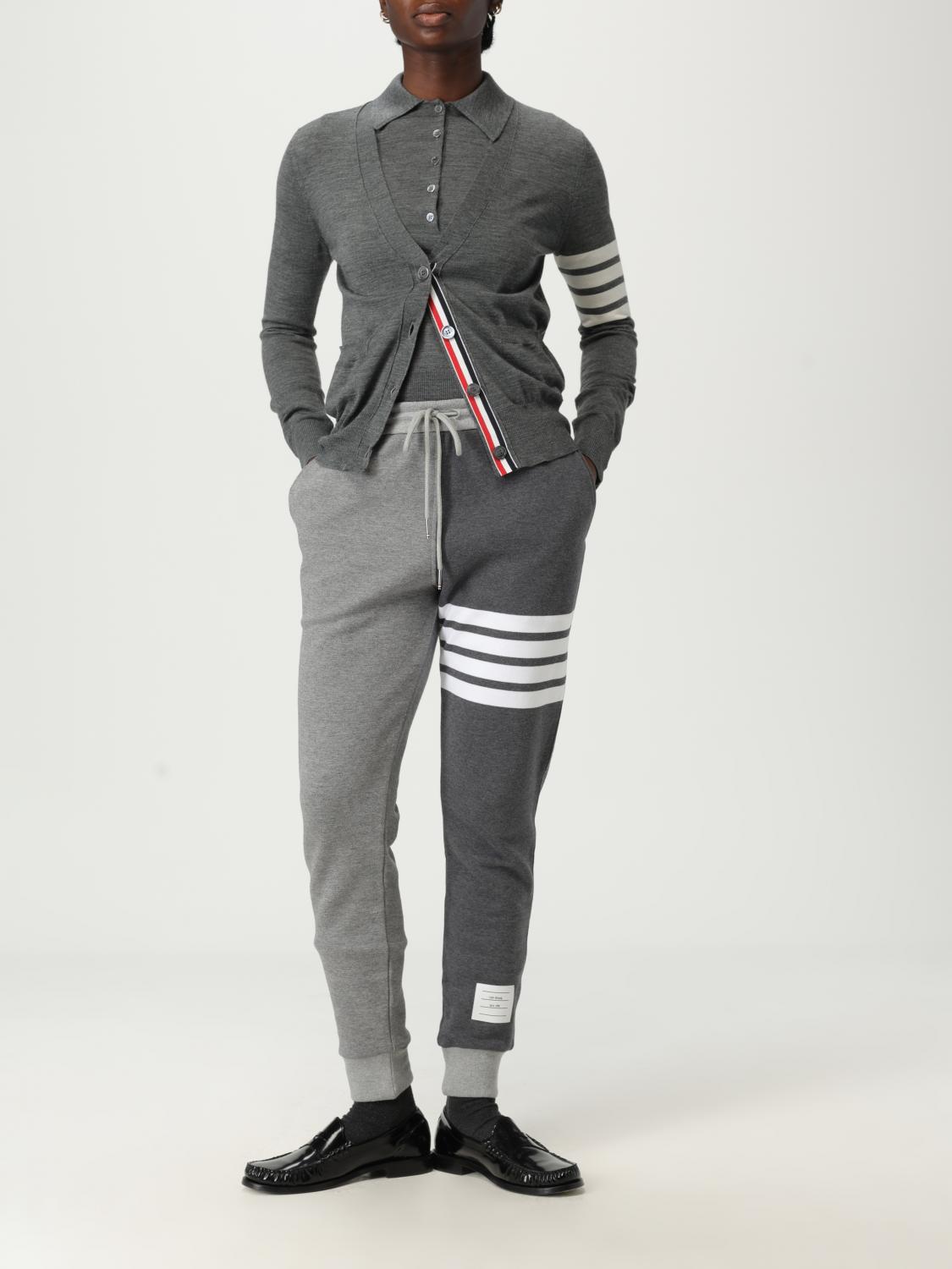 パンツ THOM BROWNE Women Straight Pants FJQ001F 00535982 Grey THOM BROWNE: Pants woman - Grey | Thom Browne pants