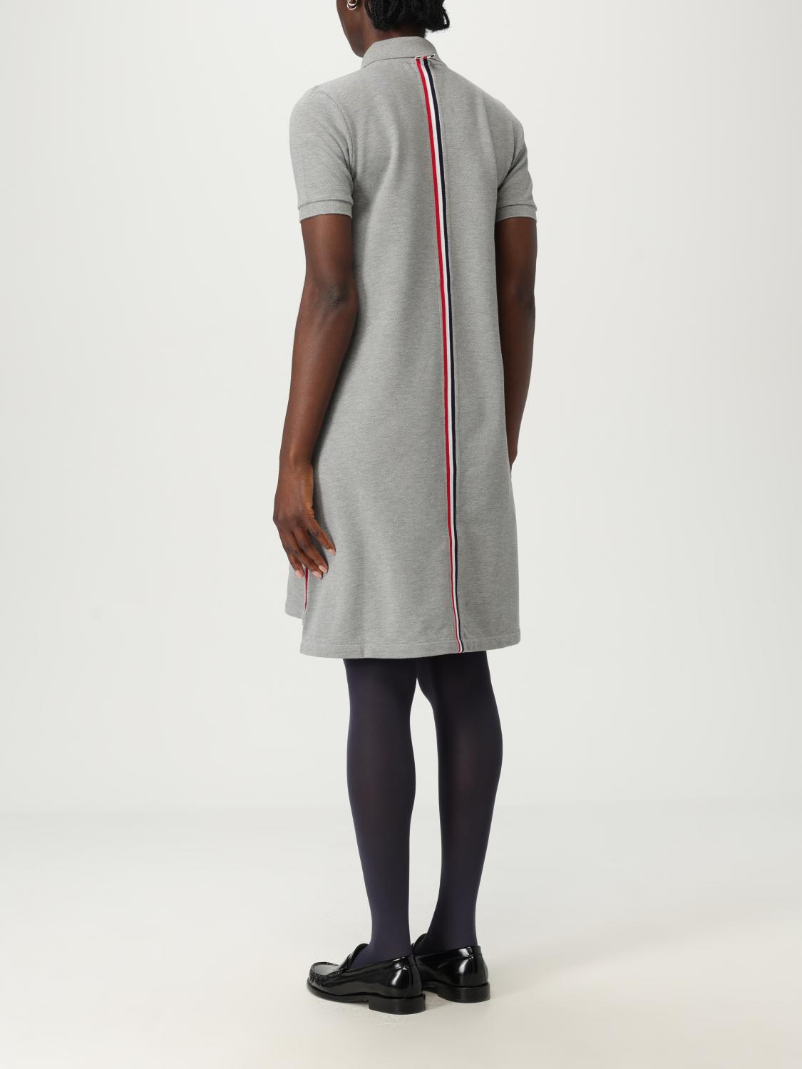 ワンピース THOM BROWNE Woman Dress Grey FJD027A00050 055 Classic Pique Stripe Polo Dress | Thom Browne