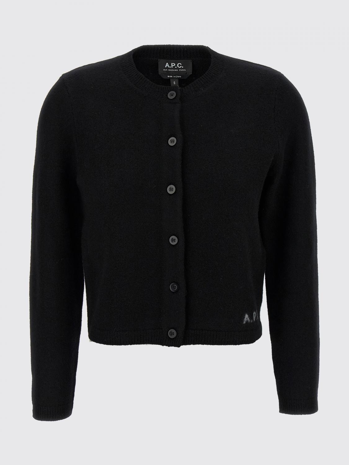 A.P.C. JERSEY: Cárdigan mujer A.P.C., Negro - Img 1