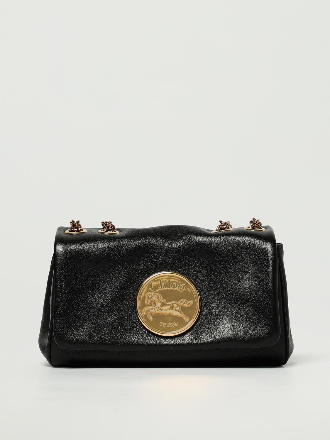 ショルダーバッグ・ポシェット Chloe SHOULDER BAG (CH25AS585P75 001) Chloé Small Chloé Heritage bag in brown | TheDoubleF