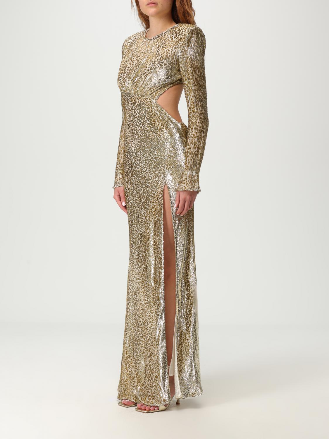 ワンピース SELF-PORTRAIT Woman Dress Brown PF25060XAGD GOLD SELF-PORTRAIT: Dress woman - Brown | Self-Portrait dress