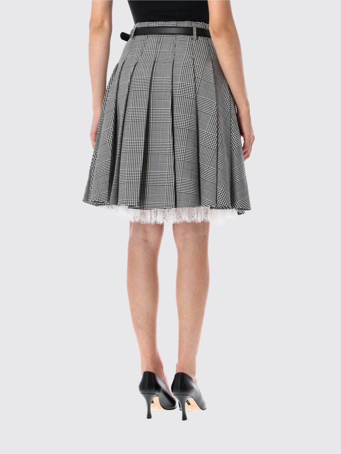 スカート SELF-PORTRAIT Woman Skirt Black PF25104MSKBW BLACKANDWH SELF-PORTRAIT: Skirt woman - Black | Self-Portrait skirt