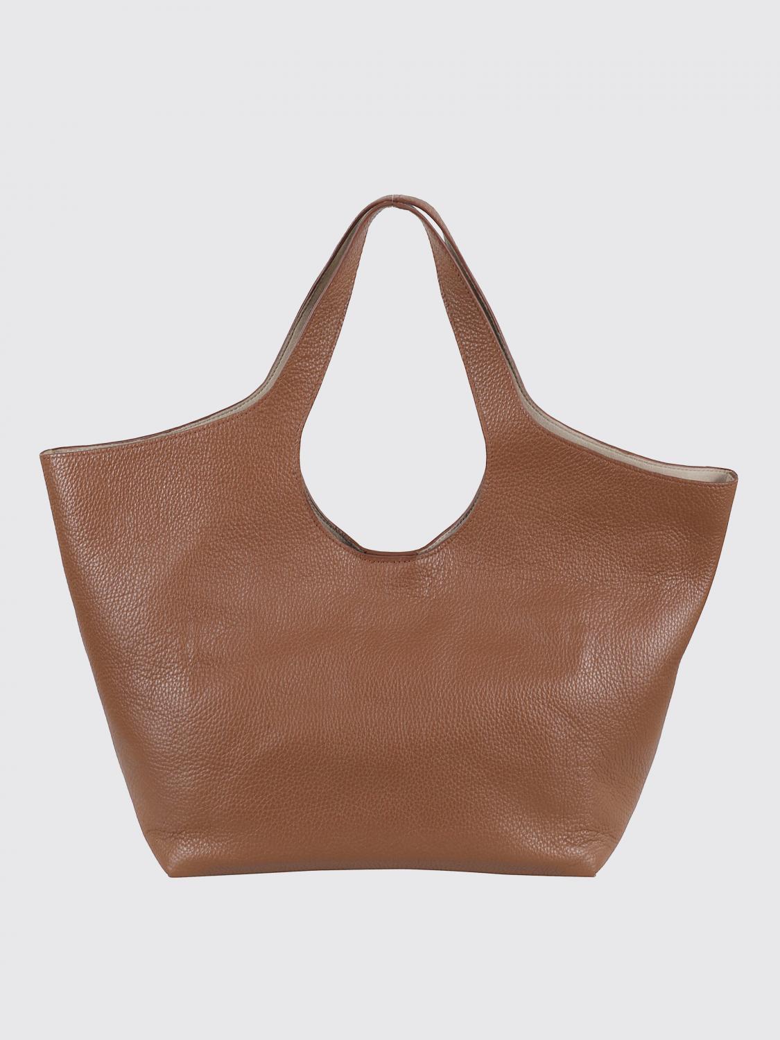 ANINE BING BORSA A SPALLA: Borsa a spalla in pelle martellata Anine Bing, Bruciato - Img 2