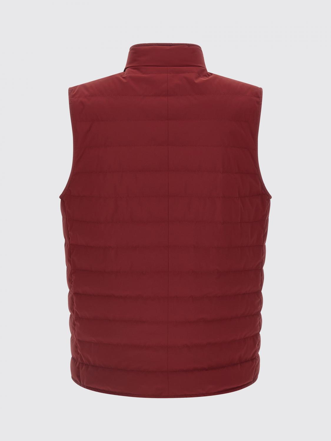 BRUNELLO CUCINELLI SUIT VEST: Jacket men Brunello Cucinelli, Burgundy - Img 2