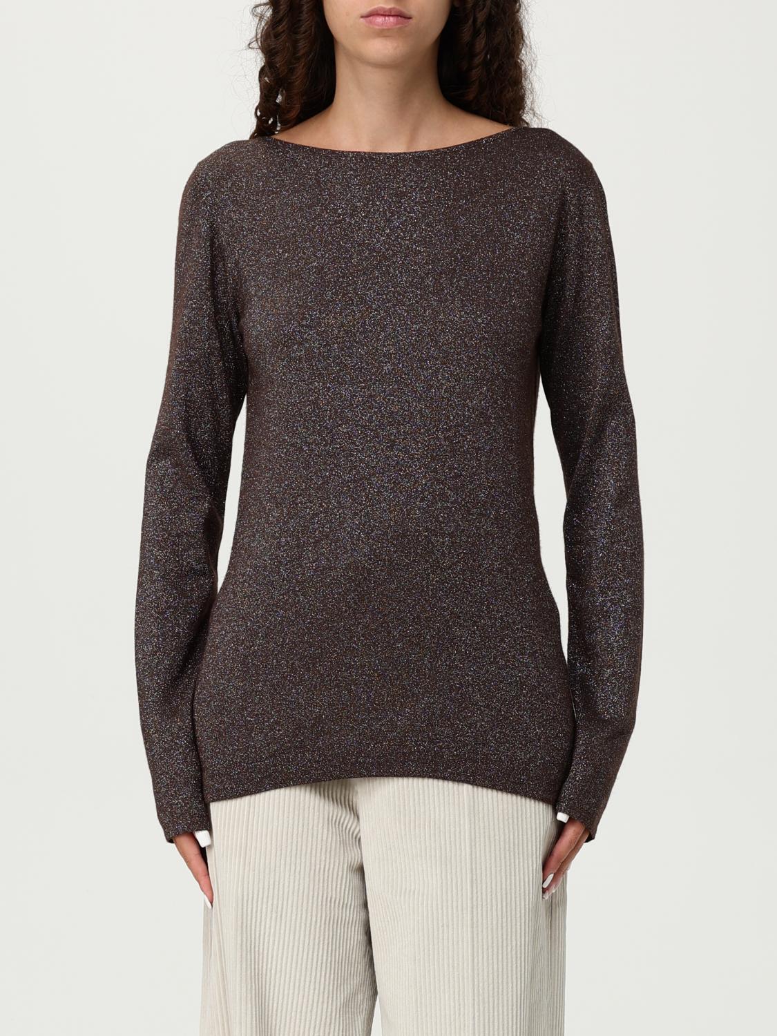 BRUNELLO CUCINELLI SWEATER: Top woman Brunello Cucinelli, Brown - Img 1