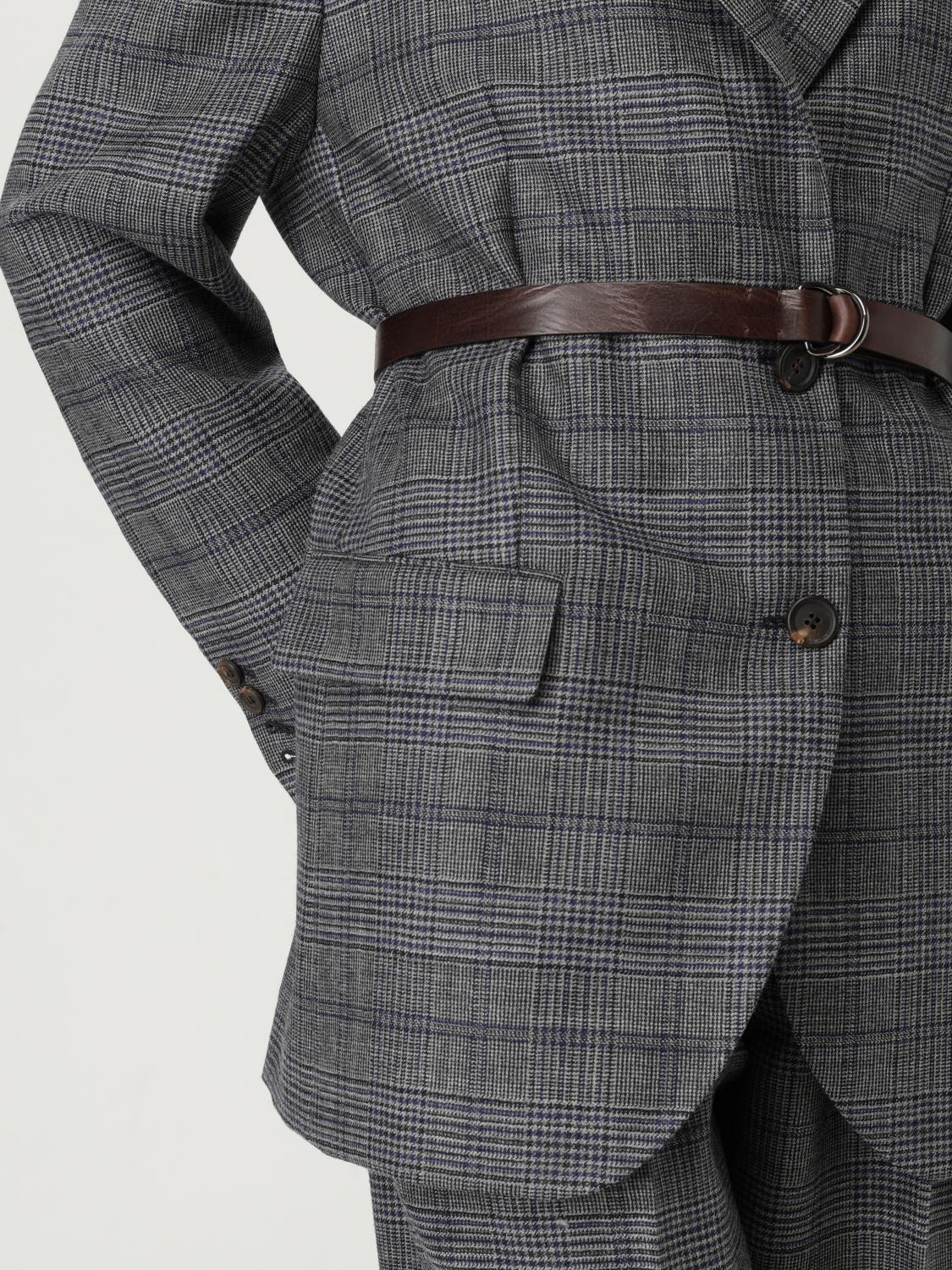 ジャケット BRUNELLO CUCINELLI Woman Jacket Blue MG5227391P C4227 BRUNELLO CUCINELLI: Jacket woman - Blue | Brunello Cucinelli