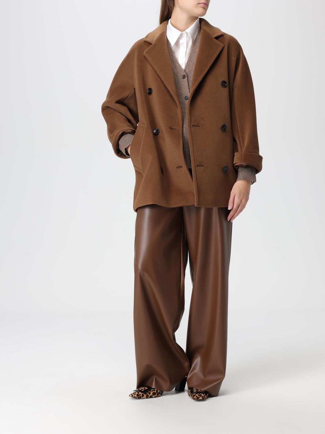 MAX MARA COAT: Jacket woman Max Mara, Tobacco - Img 2