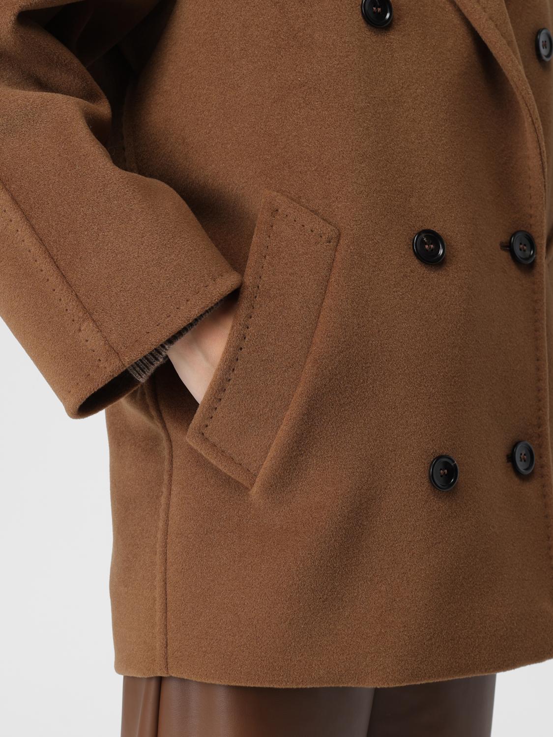 MAX MARA COAT: Jacket woman Max Mara, Tobacco - Img 5