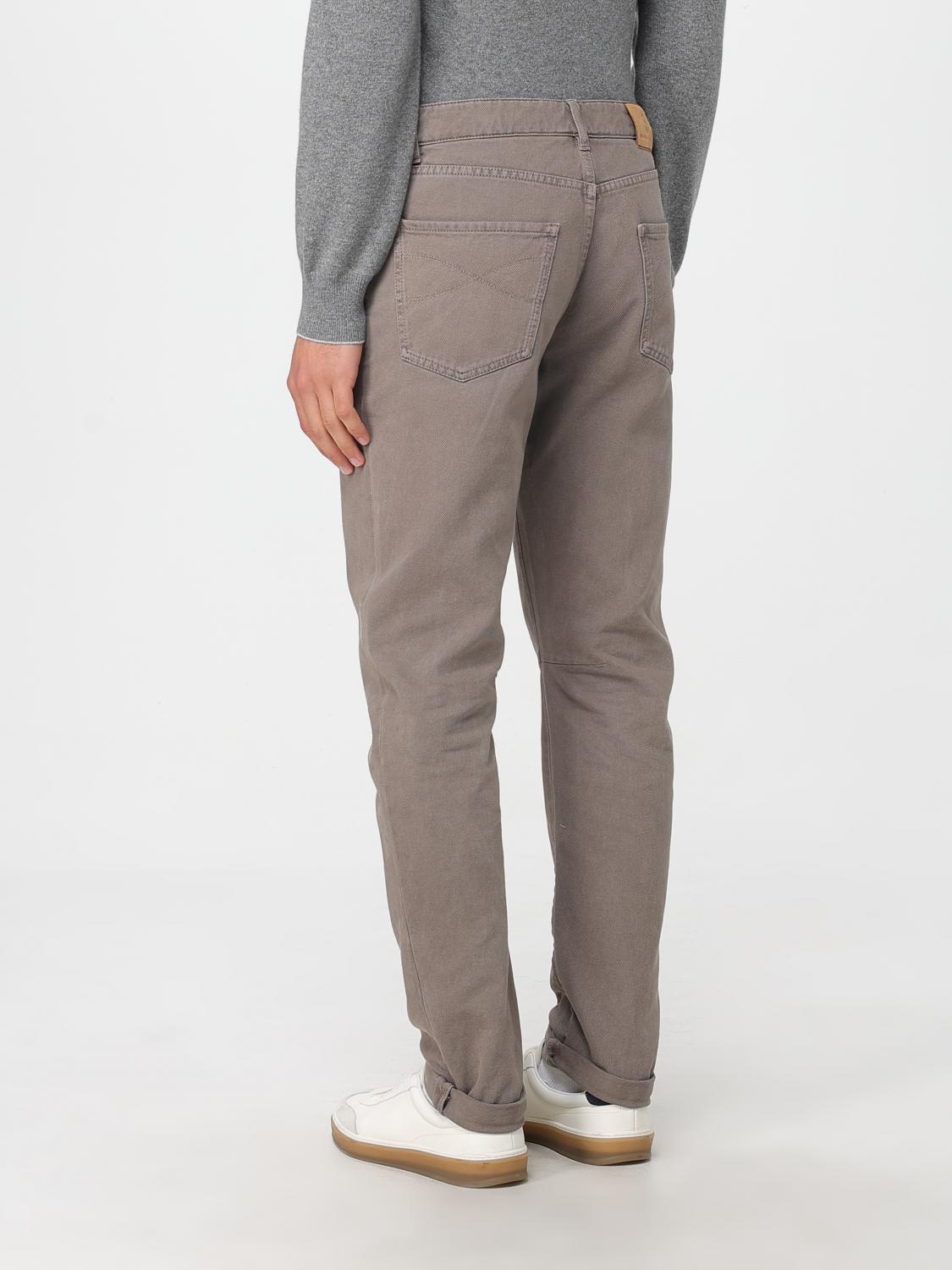 BRUNELLO CUCINELLI JEANS: Jeans Brunello Cucinelli in denim , Tortora - Img 3