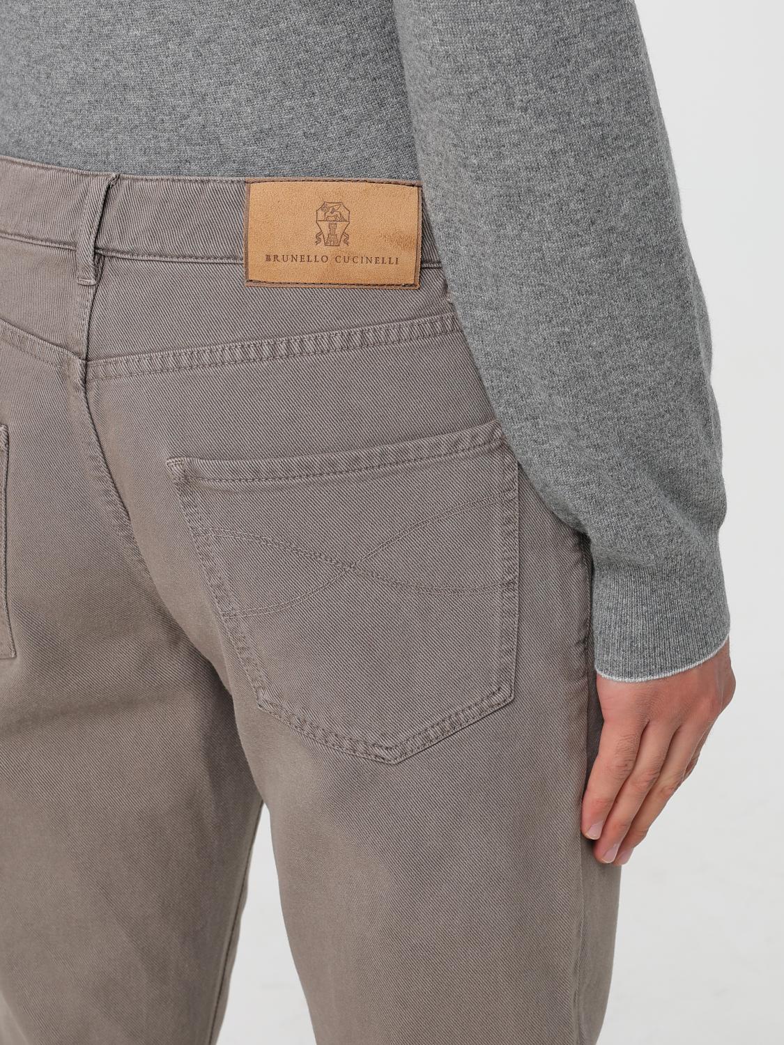 BRUNELLO CUCINELLI JEANS: Jeans Brunello Cucinelli in denim , Tortora - Img 5