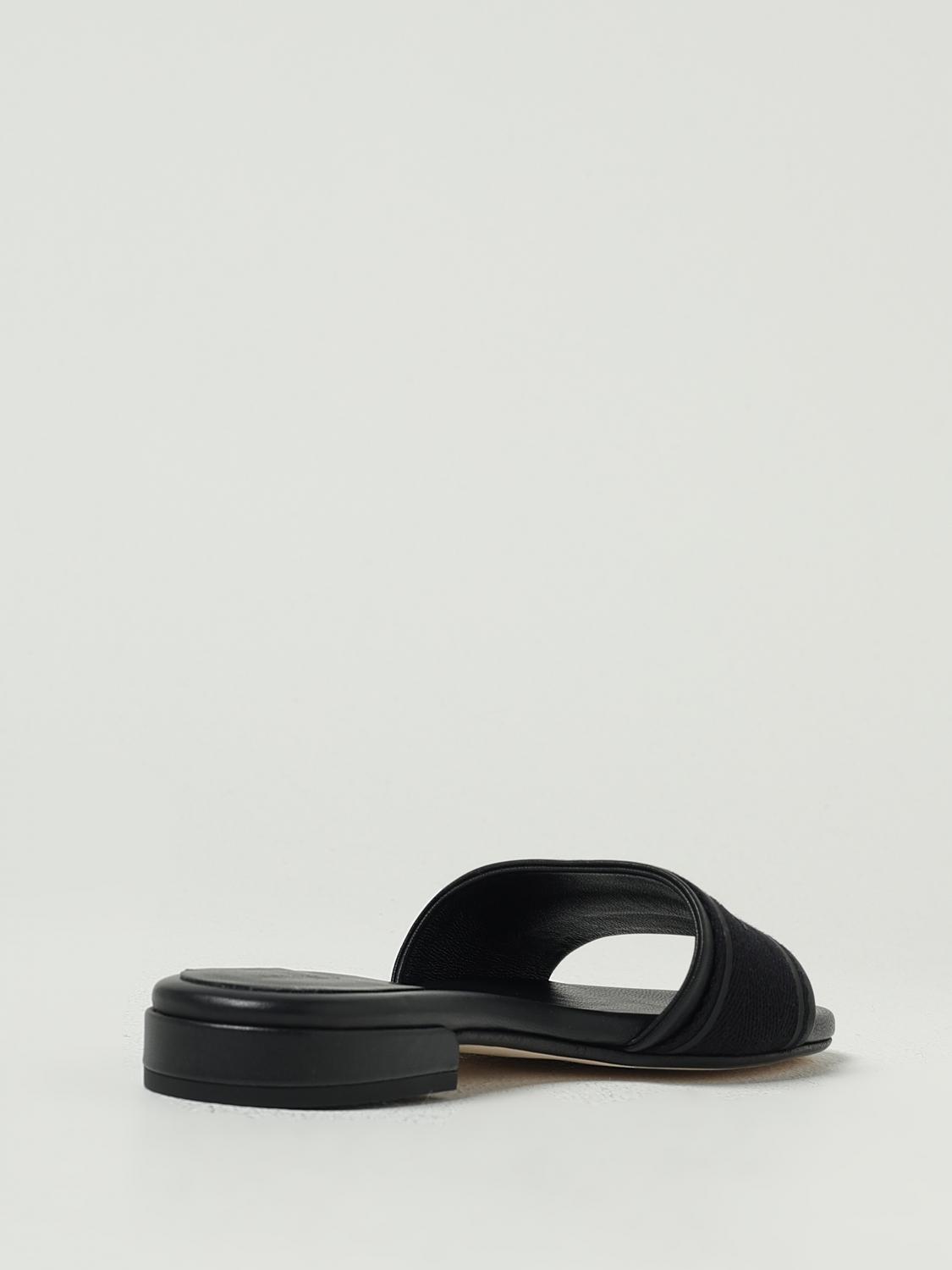 シューズ・サンダルその他 JIMMY CHOO Woman Flat sandals Black JOAFLATFQY BLACK JIMMY CHOO: Flat sandals woman - Black | Jimmy Choo flat