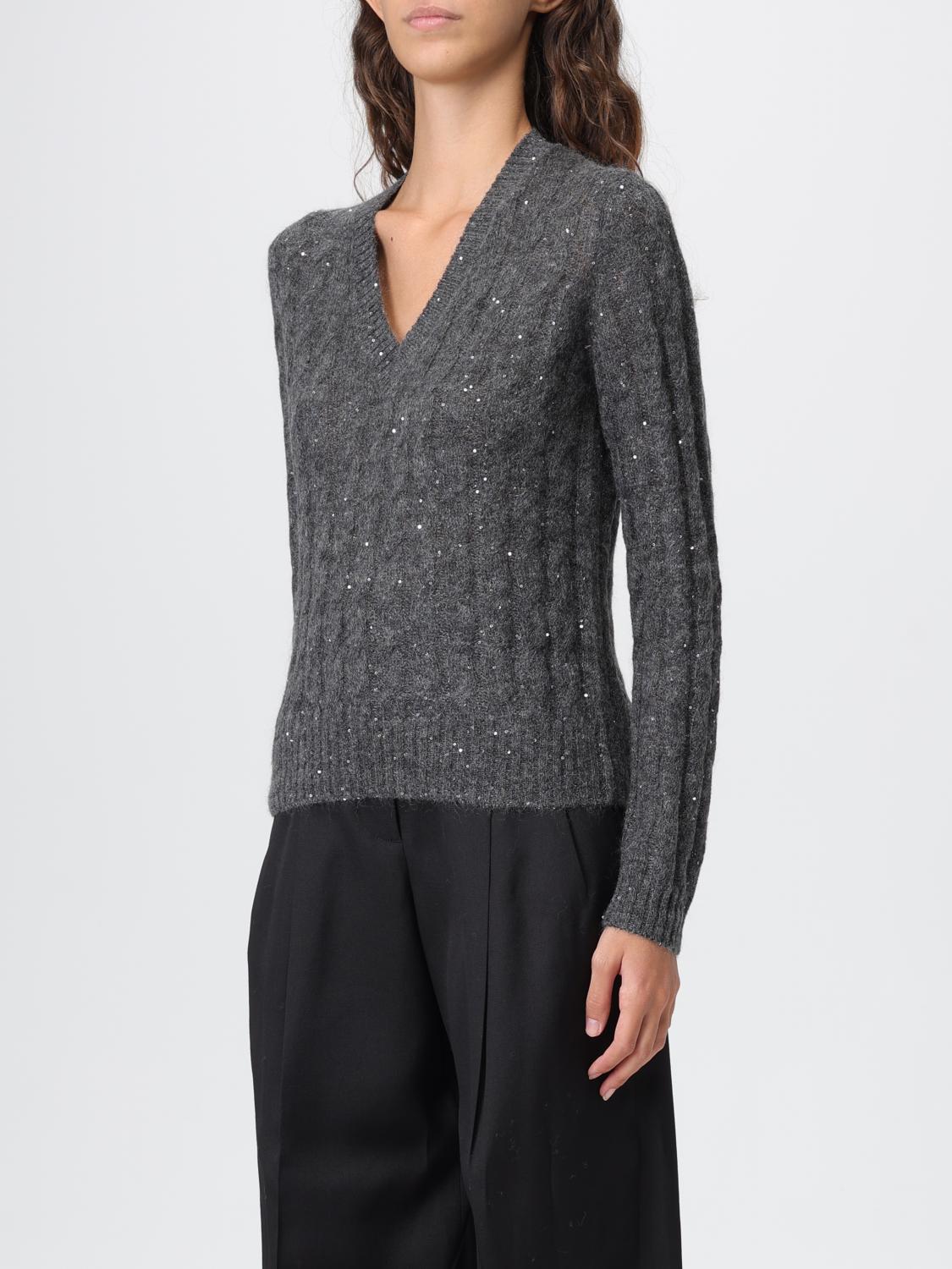 BRUNELLO CUCINELLI JERSEY: Jersey mujer Brunello Cucinelli, Plomo - Img 4