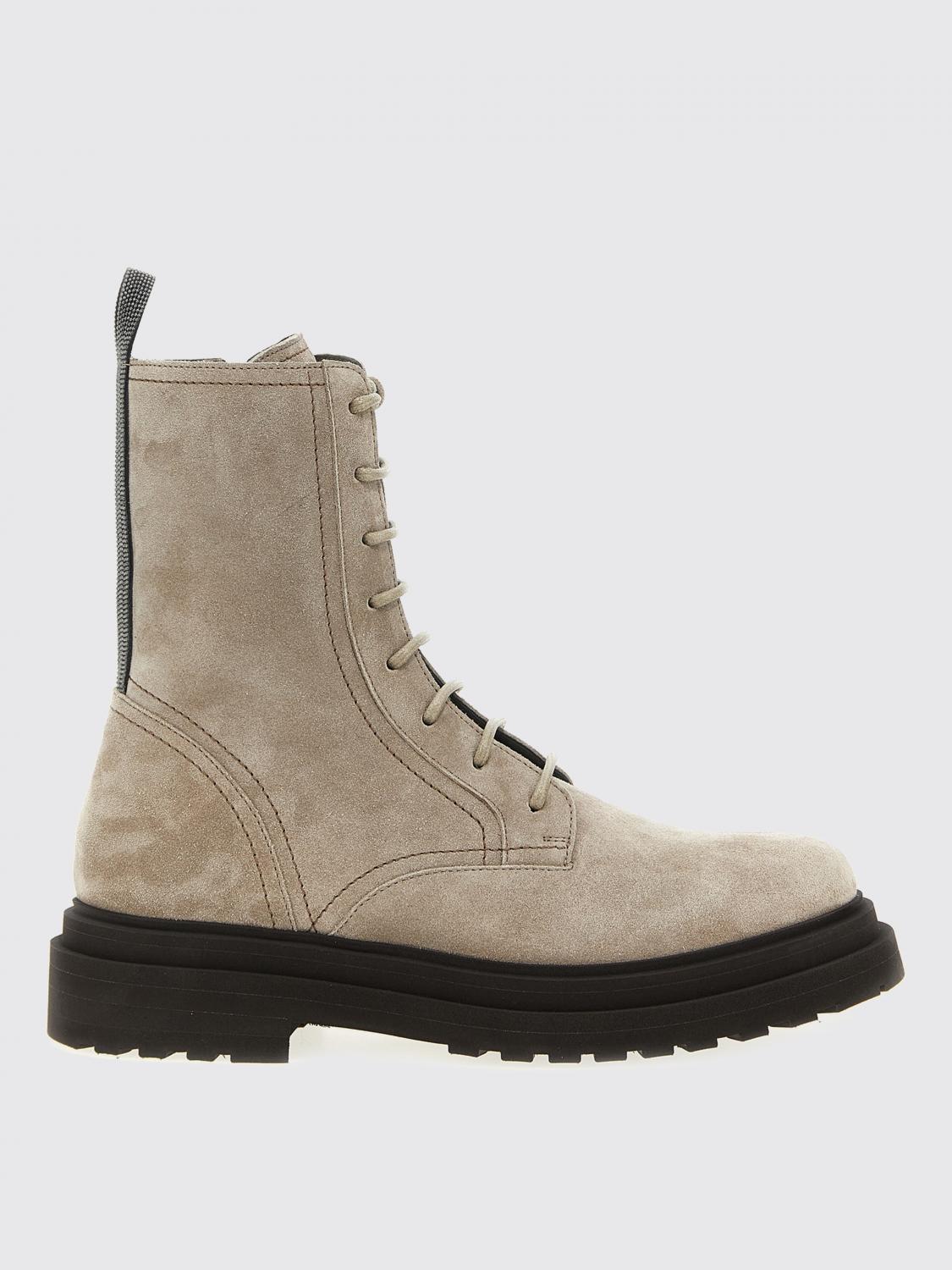 BRUNELLO CUCINELLI BOOTS: Shoes woman Brunello Cucinelli, Grey - Img 1