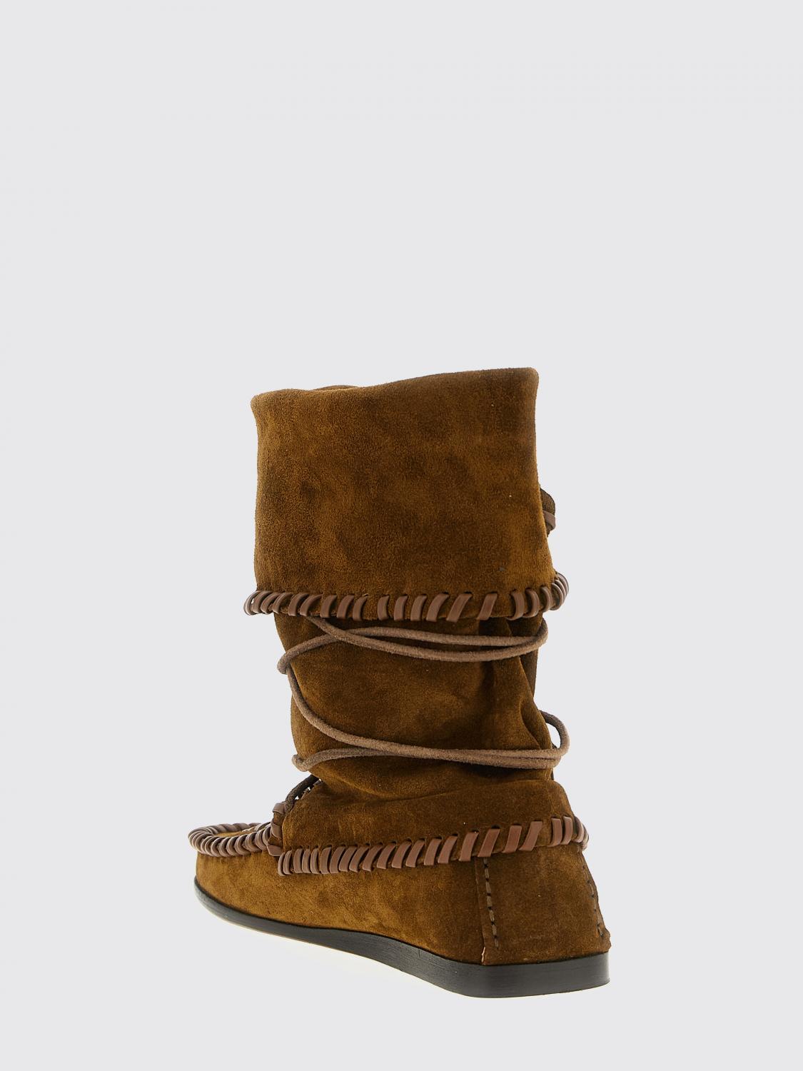 ISABEL MARANT САПОГИ: Сапоги Женское Isabel Marant, Коричневый - Img 3