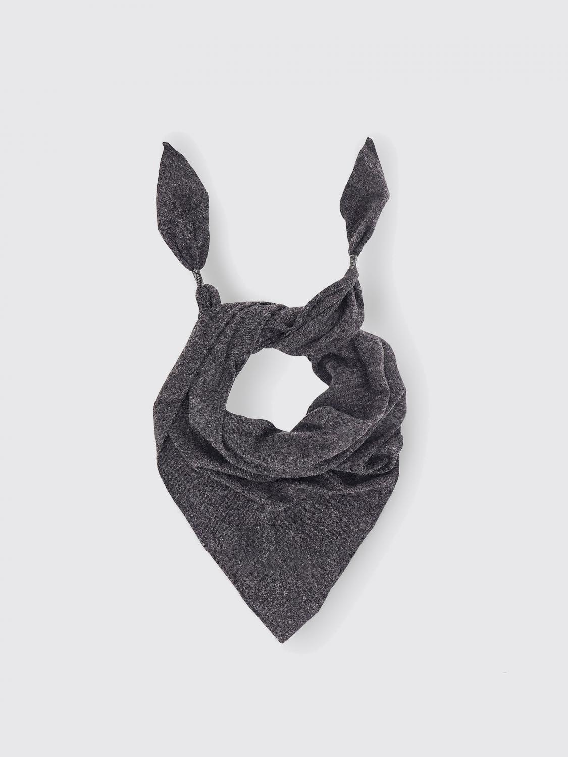 スカーフ BRUNELLO CUCINELLI Woman Scarf Grey MSCDFSW03P CE771 BRUNELLO CUCINELLI: Scarf woman - Grey | Brunello Cucinelli