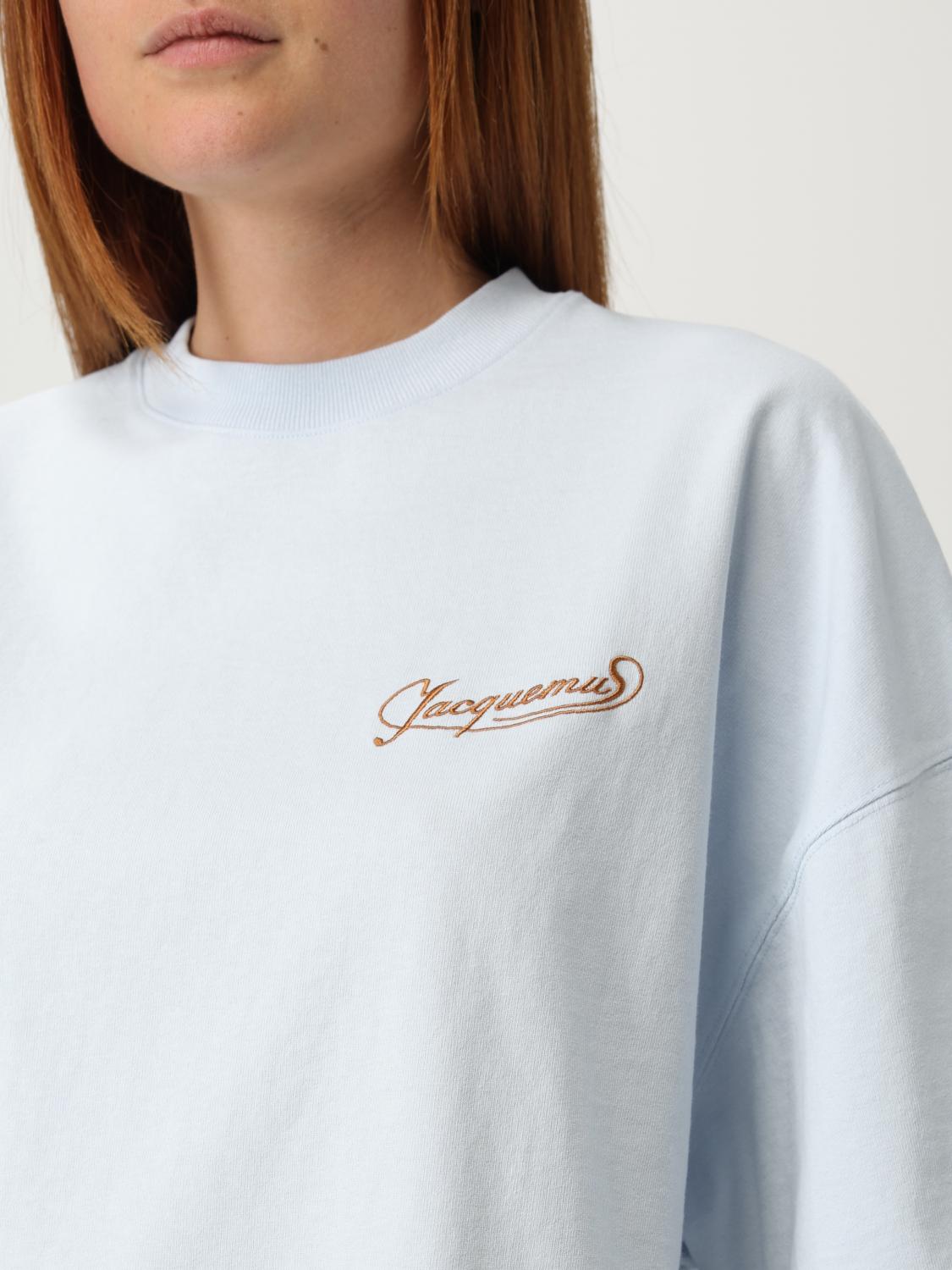 Tシャツ・カットソー JACQUEMUS Woman T-Shirt Blue TSW00216AJ00045 3GI JACQUEMUS: T-shirt woman - Blue | Jacquemus t-shirt