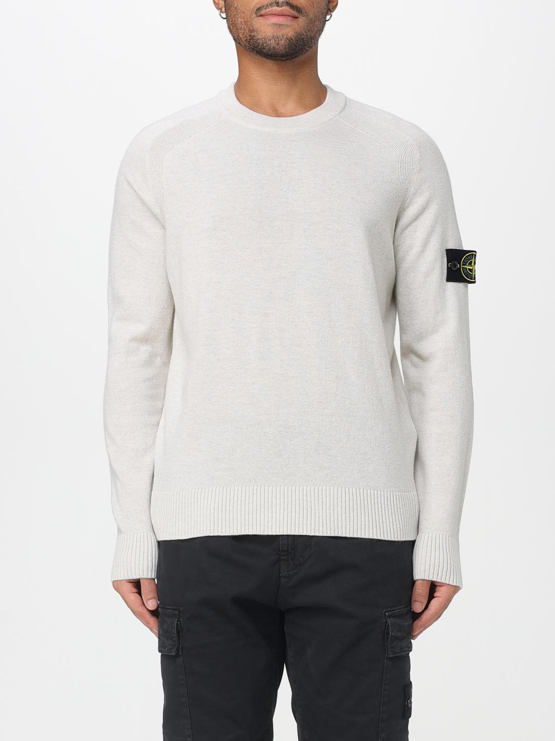 STONE ISLAND SWEATER: Sweater men Stone Island, White - Img 1